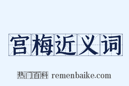 宫梅近义词是什么意思的图片